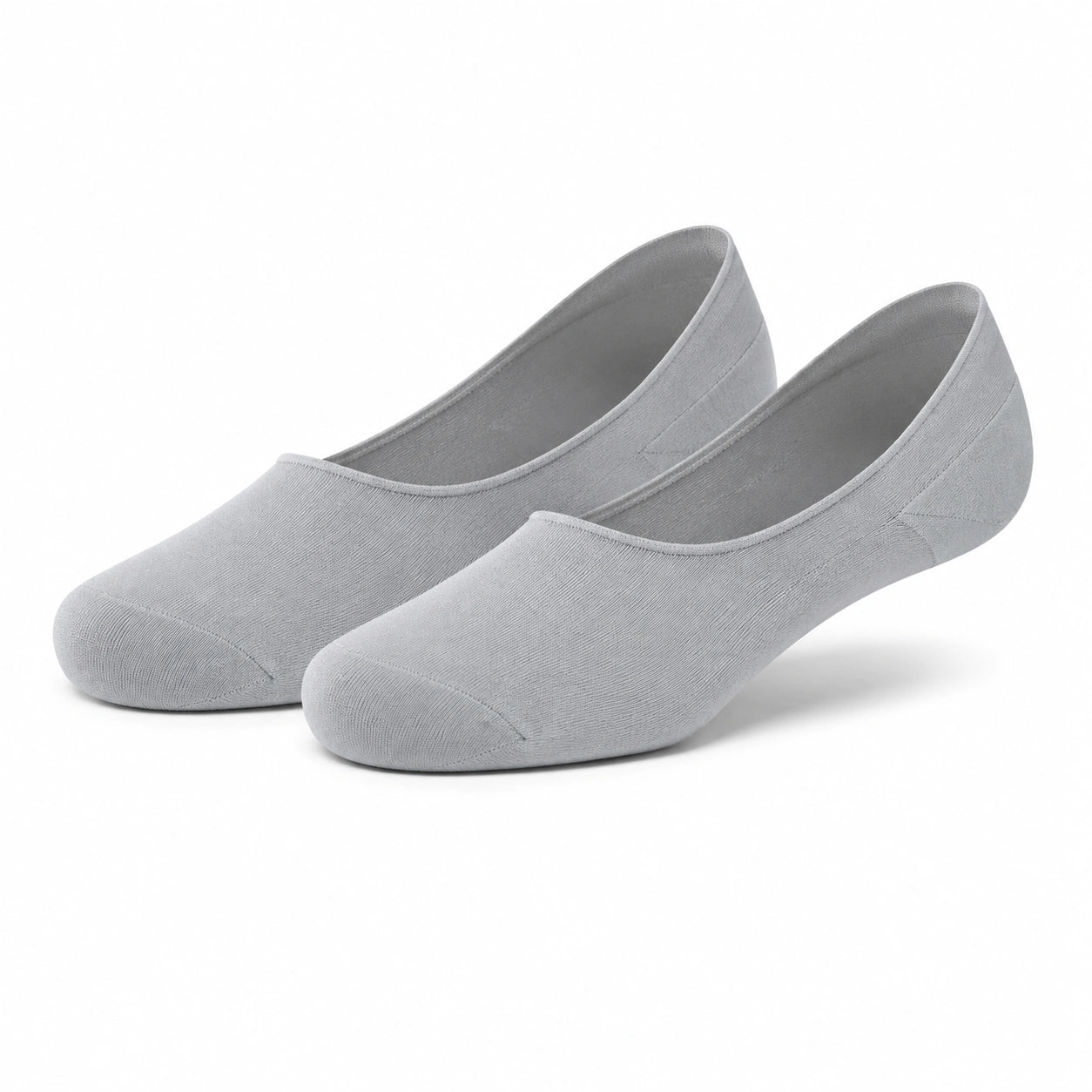 Chaussettes invisibles 39-42 en textile gris pour chaussures style uni
